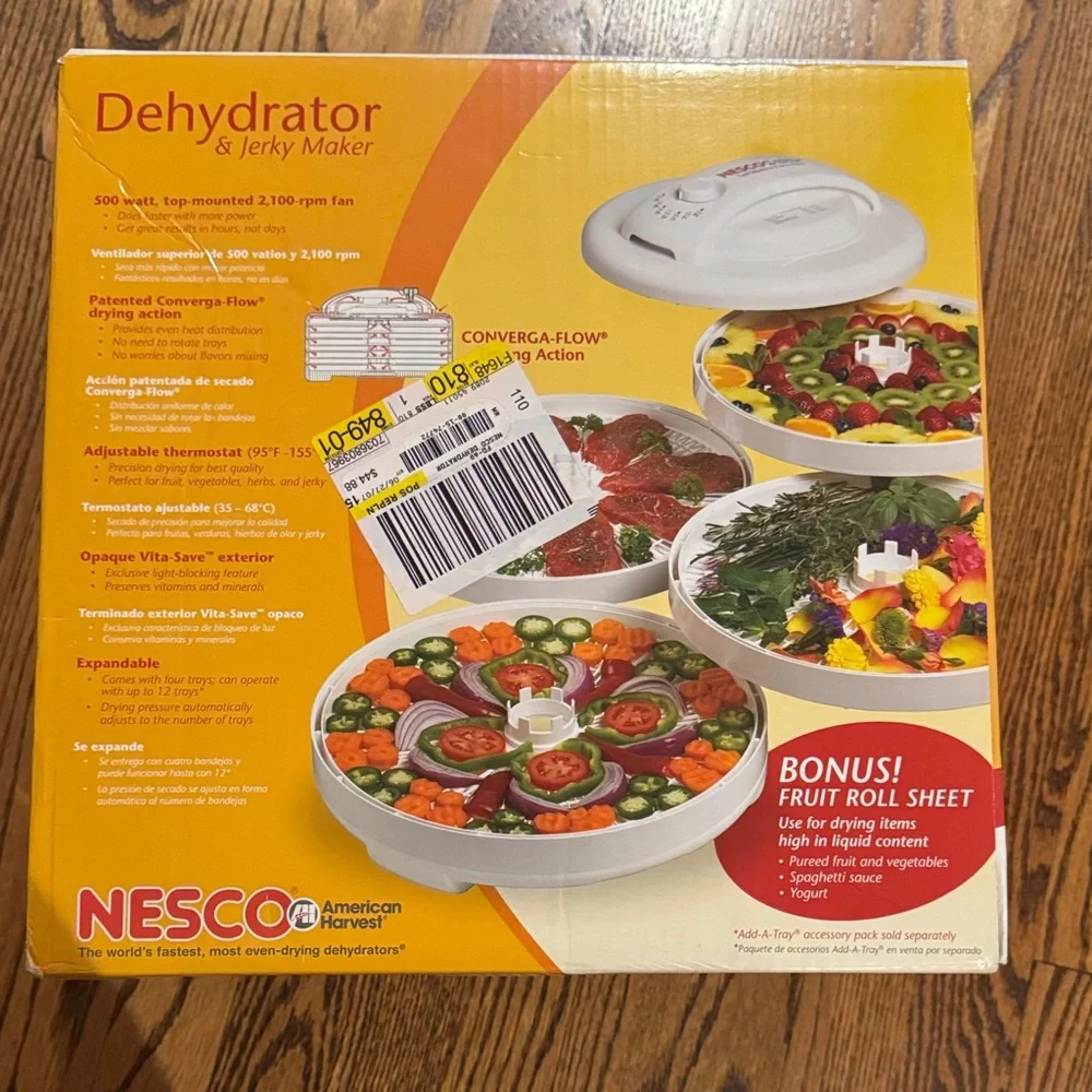 Nesco White Dehydrator & Jerky Maker - Picture 3 of 9